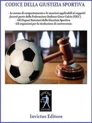 cover image of Codice di giustizia sportiva
